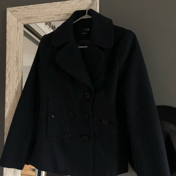 Navy blue Forever 21 Coat - Picture 7 of 8